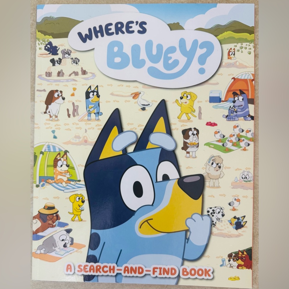 Bluey Plush, Where's Bluey Activity Book, Magnetic Play Set, Crayons, - Picture 9 of 14